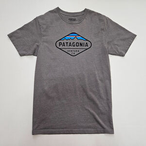 Patagonia Fitz Roy Crest Men's T-Shirt Small Gray